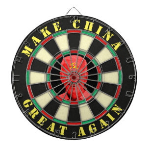 Joe Biden Make China Great Again Funny Satire Dartboard