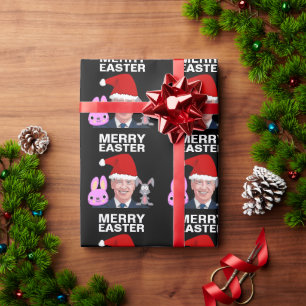 JOE BIDEN MERRY EASTER CHRISTMAS WRAPPING PAPER