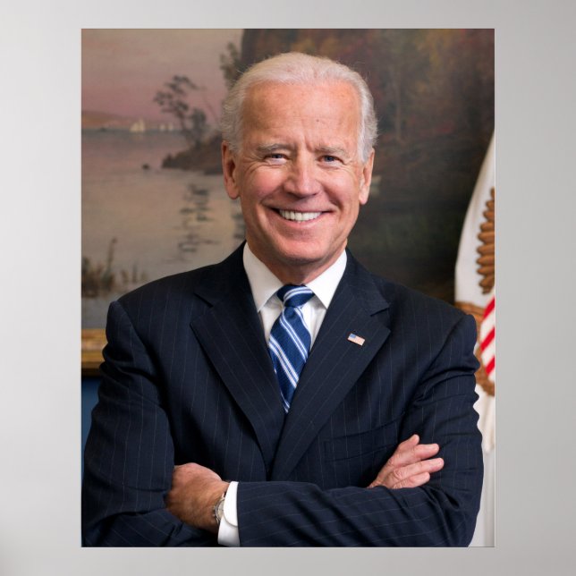 Joe Biden Official Portrait, ZSSG Poster (Front)