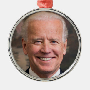 Joe Biden Portrait Photo Metal Ornament