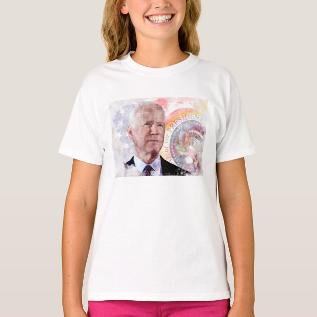 Joe Biden portrait, President of the United States T-Shirt (Front)