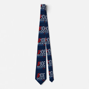 Joe Biden President 2020 Election Red Blue Text Tie