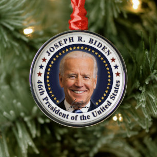 Joe Biden President Inauguration Day Souvenir Metal Ornament