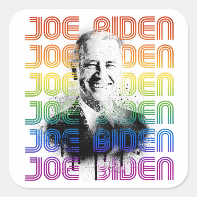 Joe Biden Pride Square Sticker (Front)