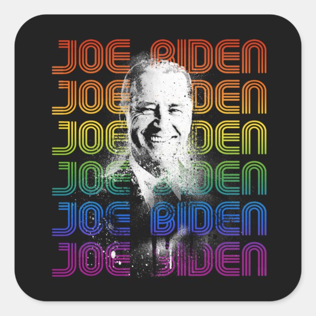 Joe Biden Pride Square Sticker (Front)
