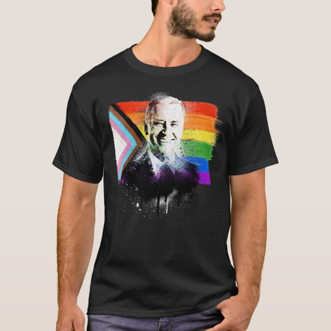 Joe Biden Progress Pride T-Shirt (Front)