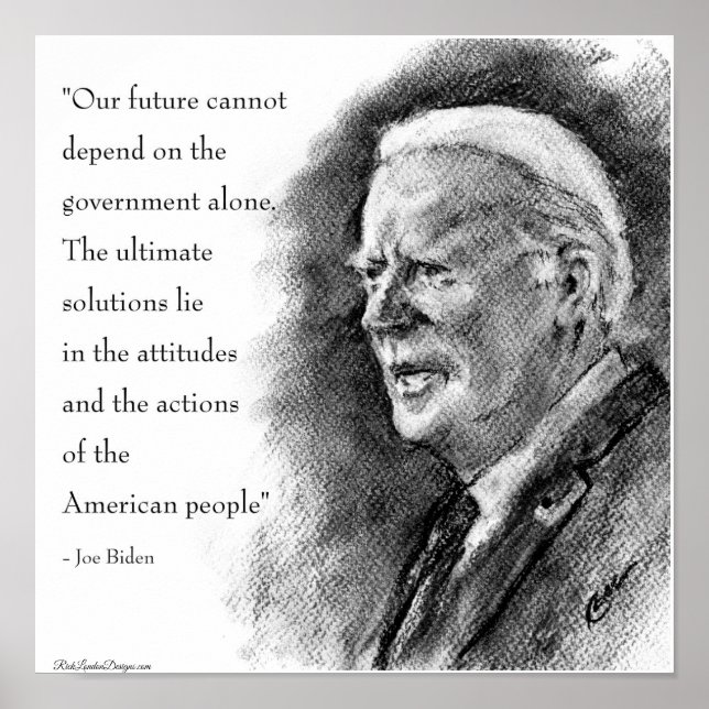 Joe Biden & Quote Poster (Front)
