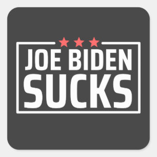 joe Biden Sucks Square Sticker