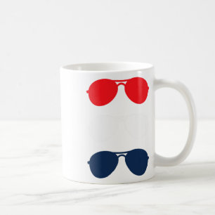 Joe Biden Sunglasses Red White Blue Fun Political Coffee Mug