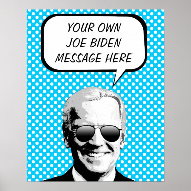 Joe Biden Thought Bubble Poster (Front)