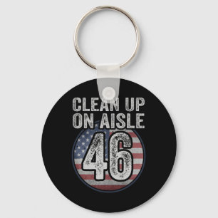 Joe Biden Trump 2024 Back America Clean Up On Aisl Key Ring