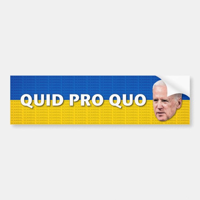 Joe Biden Ukraine Scandal Bumper Sticker (Front)