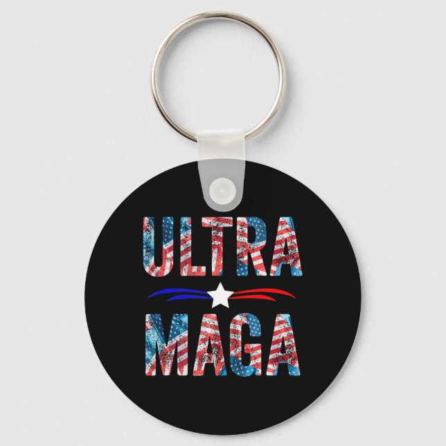 Joe Biden Ultra Maga  Key Ring (Front)