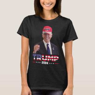 Joe Biden Wearing A Trump Hat 1 T-Shirt
