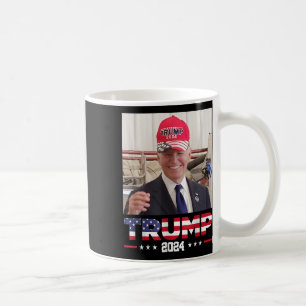 Joe Biden Wearing A Trump Hat  Coffee Mug