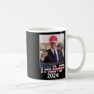 Joe Biden Wearing A Trump Hat Election 2024 Funny  Coffee Mug
