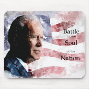 Joe Biden with Battle for the Soul of the Nation Mouse Pad