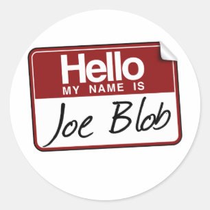 JOE BLOB CLASSIC ROUND STICKER