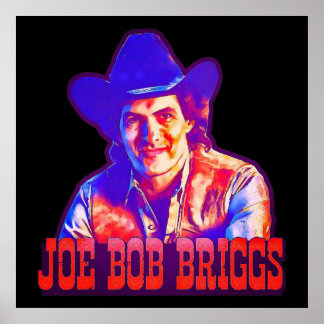 Joe Bob Briggs Horror icon Poster
