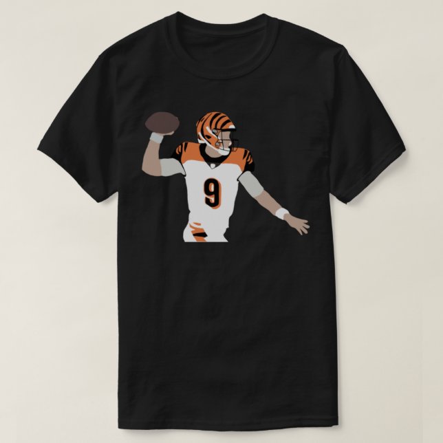 Joe Burrow 9 Bengals  TShirt (Design Front)