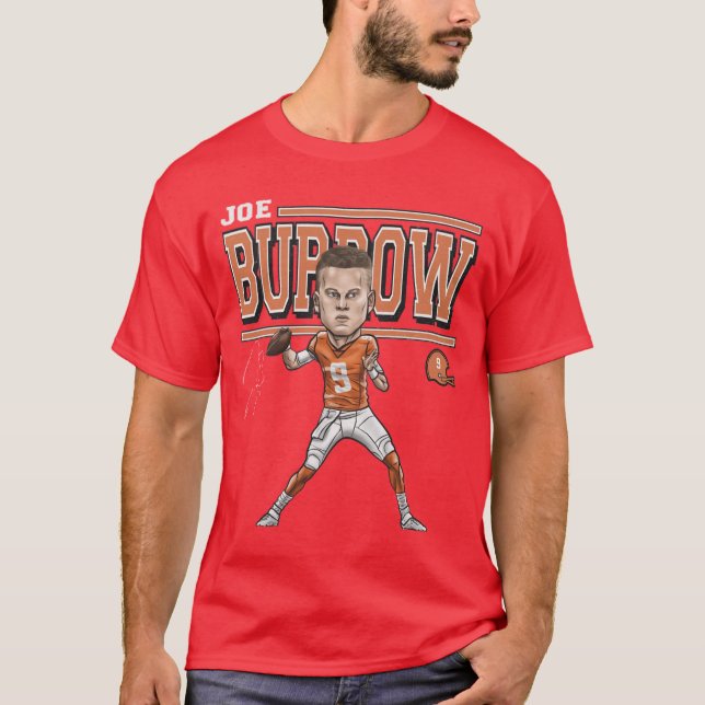 Joe Burrow Cincinnati Cartoon vintage T-Shirt (Front)