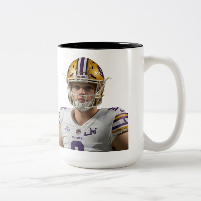  joe burrow Two-Tone coffee mug (Right)
