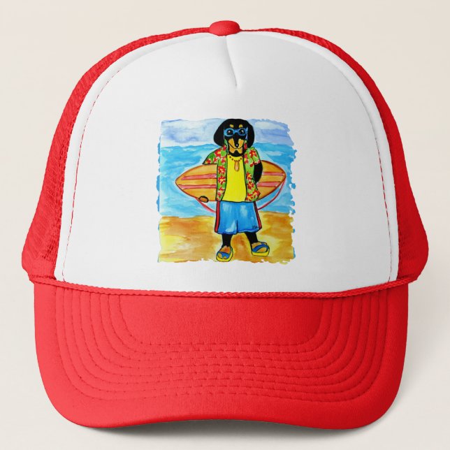 Joe Cool Doxie Trucker Hat (Front)
