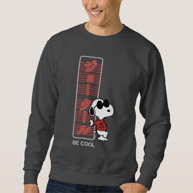 Joe Cool Japanese Neon Lights Sweatshirt (Front)