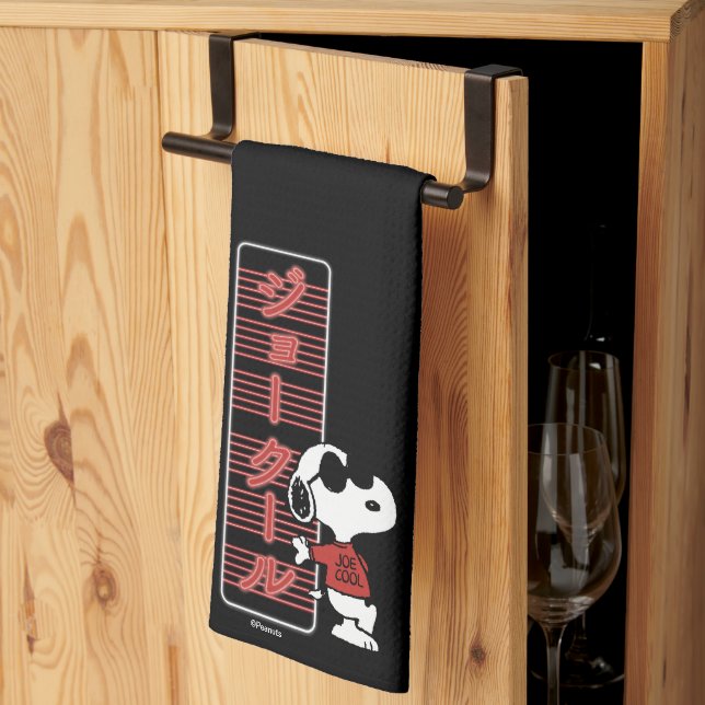 Joe Cool Japanese Neon Lights Tea Towel (Thirds Fold)