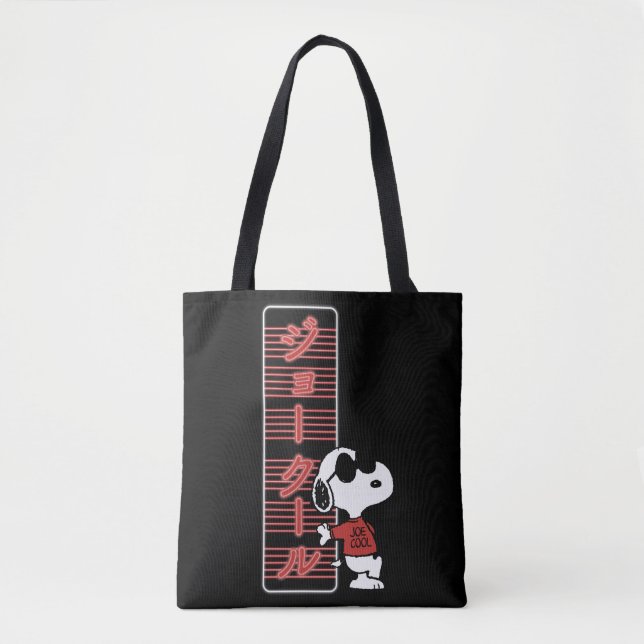 Joe Cool Japanese Neon Lights Tote Bag (Front)