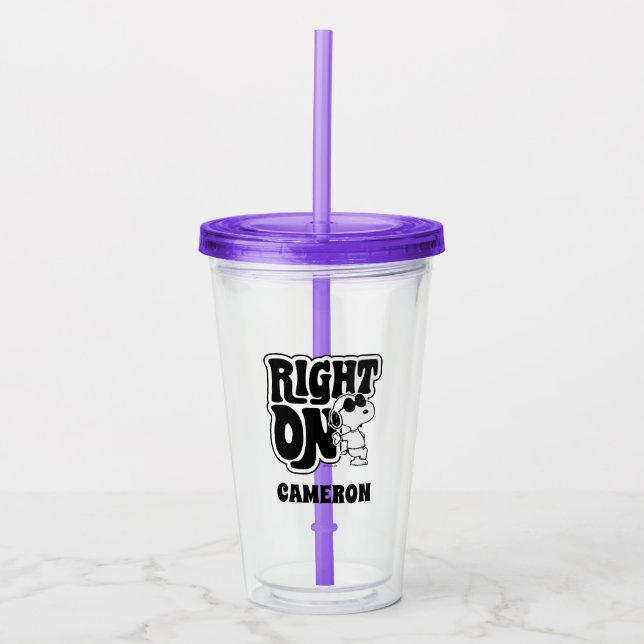Joe Cool - Right On Acrylic Tumbler (Front)