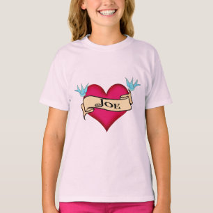 Joe - Custom Heart Tattoo T-shirts & Gifts