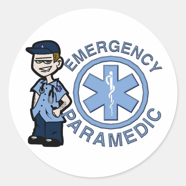 Joe Emergency Medic Classic Round Sticker (Front)