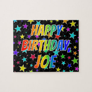 "JOE" First Name, Fun "HAPPY BIRTHDAY" Jigsaw Puzzle