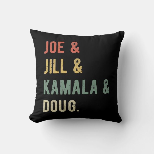 Joe & Jill & Kamala & Doug I Cushion (Front)