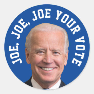 Joe, Joe, Joe Your Vote Classic Round Sticker