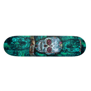 Joe morris Art Skull Deck Skateboard