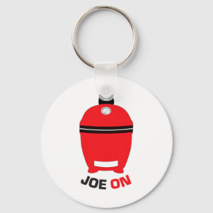 Joe On Red Bbq Grilling Low And Slow Kamado Charco Key Ring