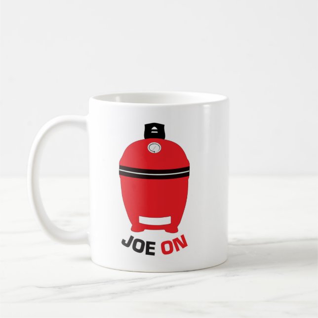 Joe On Red Kamado  Coffee Mug (Left)