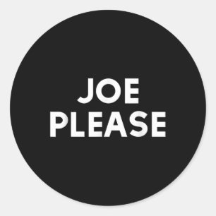 Joe Please Biden Obama 2020 Classic Round Sticker