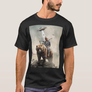 Joe Rogan Riding A Bear (+ Aliens) Essential T-Shi T-Shirt