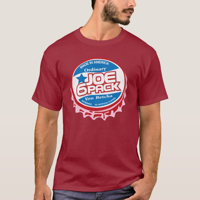 Joe Six Pack Bottle Cap T-Shirt (Front)