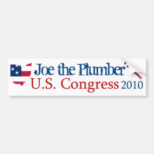 Joe the Plumber for US Congress 2010 - Bumper Stic Sticker