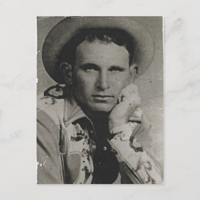 Joe Watts, Texas Cowboy Postcard (Front)