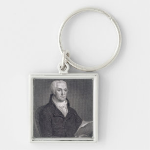 Joel Barlow (1754-1812), engraved by Asher Brown D Key Ring