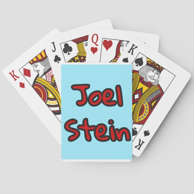 Joel Stein Playing Cards (Back)