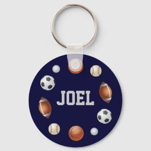 Joel World of Sports Key Chain - Blue