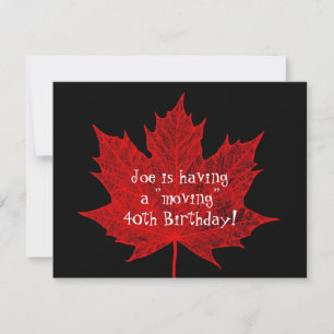 Joe's Maple Leaf Invitation