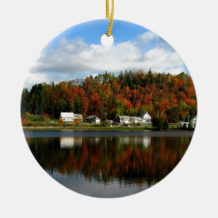 Joe's Pond - Danville, Vermont Ceramic Ornament