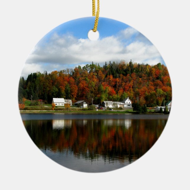 Joe's Pond - Danville, Vermont Ceramic Ornament (Front)